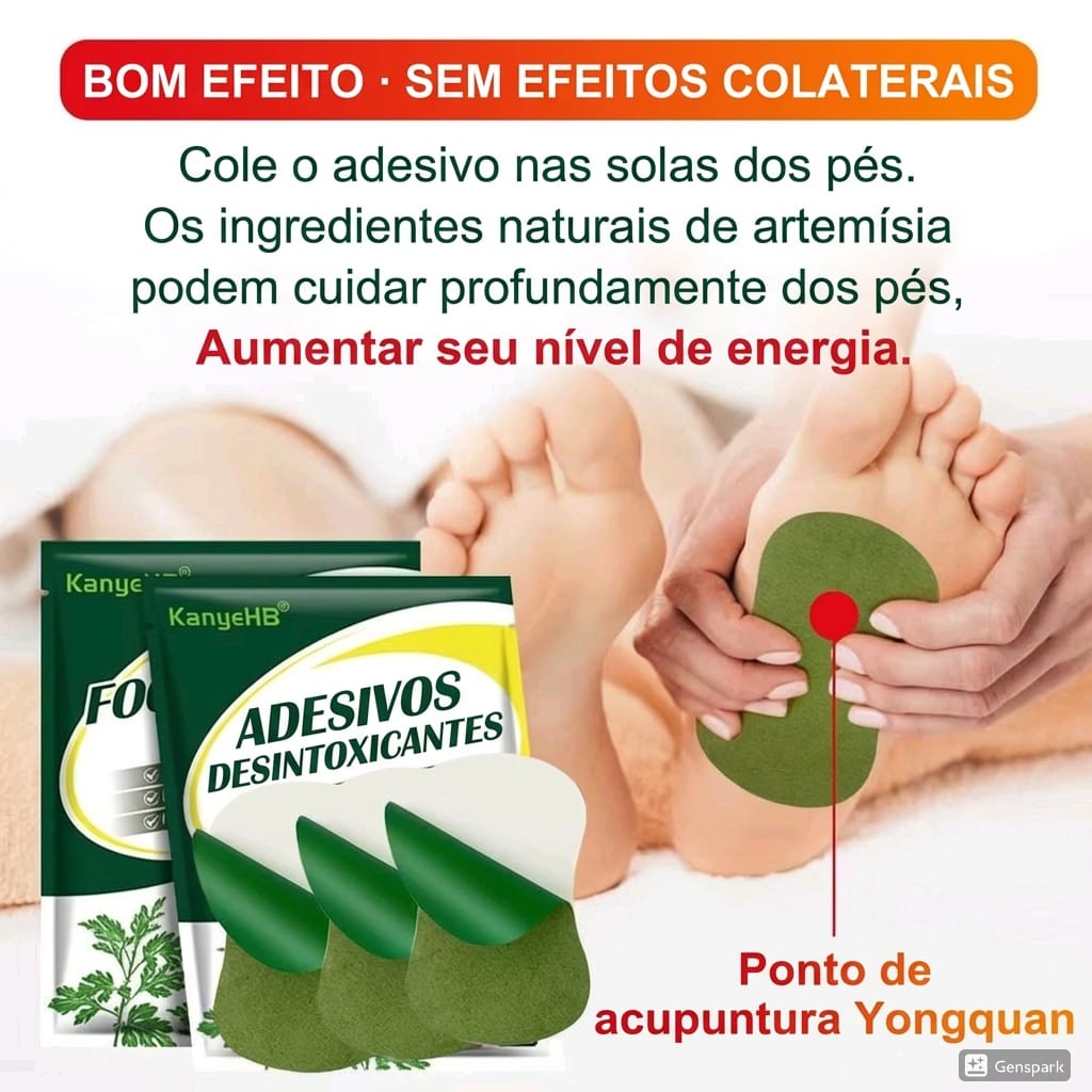 Adesivos Detox para os Pés – Conforto, Relaxamento e Bem-estar